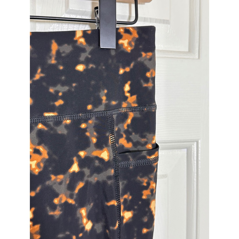 Sweaty Betty Zero Gravity 7/8 Running Leggings Black Orange Tortoise Size M - Picture 2 of 6